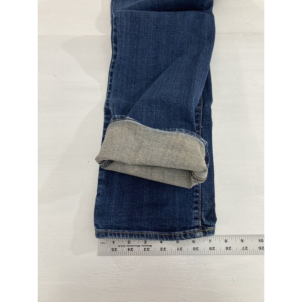 Levi's Slight Curve Jeans Women's 12 M Blue Stretch Straight Leg Denim Casual - Picture 11 of 11
